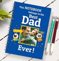 Best Dad Ever Photo Notebook, From Kids