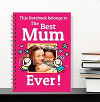 Best Mum Ever Photo Notebook, Pink