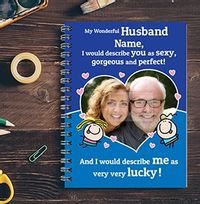 Wonderful Husband Cute Photo Notebook