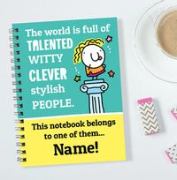 Clever, Witty, Talented Personalised Notebook