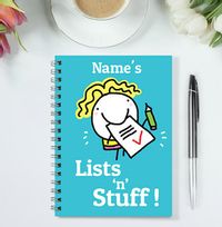 Lists 'n' Stuff Personalised Cartoon Notebook