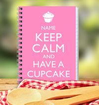 Keep Calm Cupcake Notebook