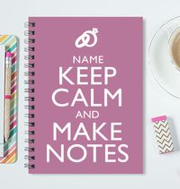 Keep Calm Wedding Notebook