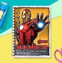 Iron Man Personalised Notebook