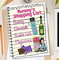 Look who's Drawing Mother's Day Notebook Mummy's Shopping List
