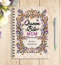 Queen Bee Mother's Day Notebook Mum
