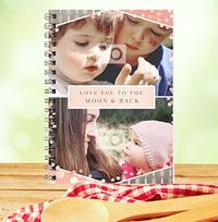 To The Moon & Back Multi Photo Notebook