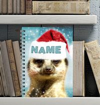 Meerkat Santa Hat Notebook