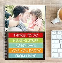 Colourful Quote Photo Notebook For Dad