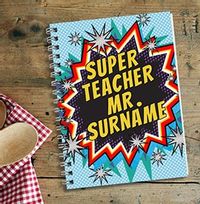 Super Teacher Personalised Notebook