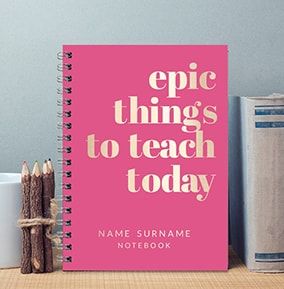 Epic Things To Teach Personalised Teacher Notebook