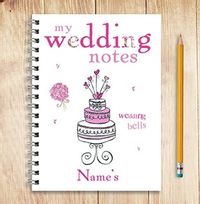 Pastel Polkadots Wedding Notebook