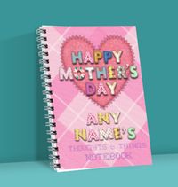 Patchwork Chic Mum Heart Notebook
