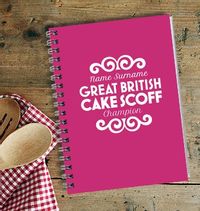 Cake Scoff Personalised Notebook