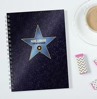 Blue Star Occupation Personalised Notebook