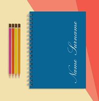 Plain Blue Notebook