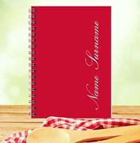 Plain Red Notebook