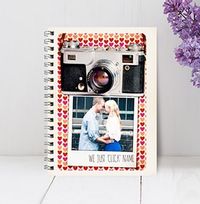Polaroid Hipster Notebook - Valentine We Click