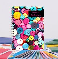 Prints Buttons Notebook