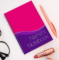 Purple & Pink Wave Notebook