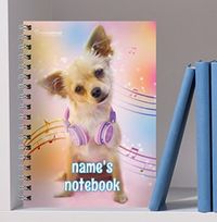 Chihuahua Personalised Notebook, Musical