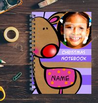 Big Faces Christmas Reindeer Notebook