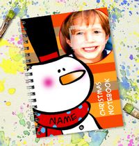 Big Faces Christmas Snowman Notebook