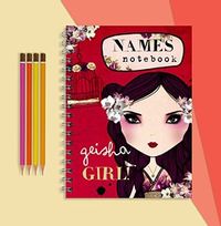 Sequins 'n' Roses Geisha Notebook