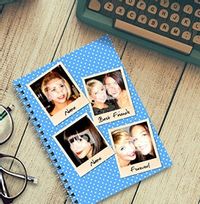 4x Snap Shot Photo Blue Notebook