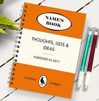 Spoof Orange Book Notebook