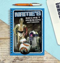 Star Wars A New Hope C-3PO, R2-D2 & BB8 Notebook