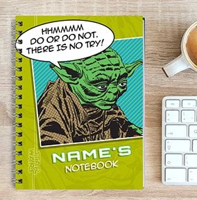 Yoda Personalised Notebook - Star Wars