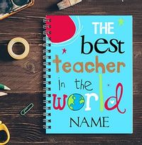 Best Teacher In The World Name Notebook