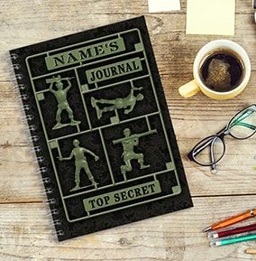 Toy Story Green Army Man Personalised Notebook