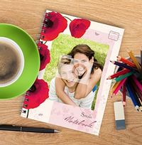 Pretty Petals Poppies PU Notebook
