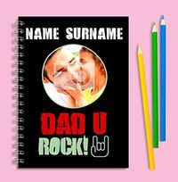 U Rock Dad Rocks Notebook