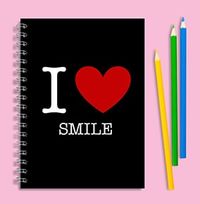 I Love (black) Notebook