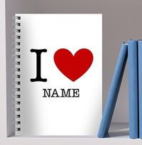 I Love (white) Notebook