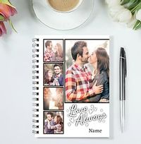 Love You Always Romantic Collage Notebook