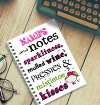 Very Lovely Xmas Sparkles Notebook