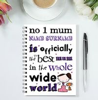 Very Lovely No1 Mum Notebook