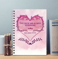 J'Adore Personalised Notebook - New Mr & Mrs