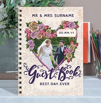 Rosa Photo Upload Notebook - Guestbook