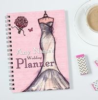 Personalised Pink Roses & Dress Wedding Planner