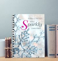 Wishful Christmas Snowflake Notebook