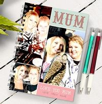 Love You Mum 3 Photo Notebook, From Daughter