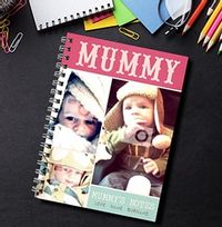 2 Photo Personalised Mummy Notebook