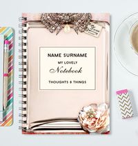 Love Labels Diamanté Wedding Notebook