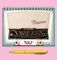 Rewind Retro Radio His Notebook