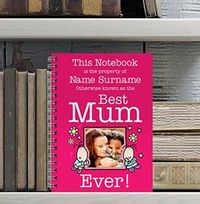 Best Mum Funny Notebook, Personalised